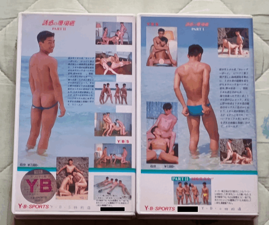 Y.B.SPORTS 誘惑の珊瑚礁 Part.1+Part.2 VHSビデオのジャケット裏側